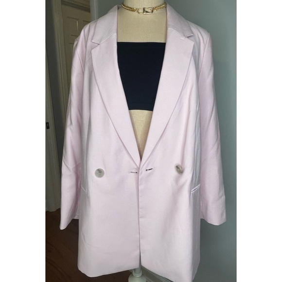 H&M Oversized Pale Pink Blazer/Size Medium - Picture 4 of 7
